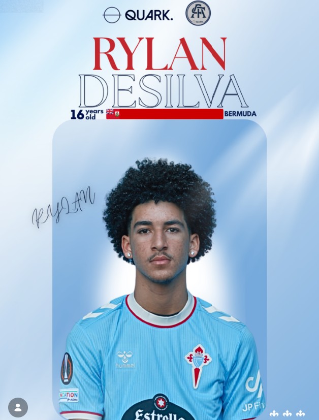Bermudian Prospect Desilva joins RC Celta de Vigo Academy